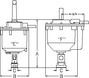 tapping head attachment style e&f dimensions